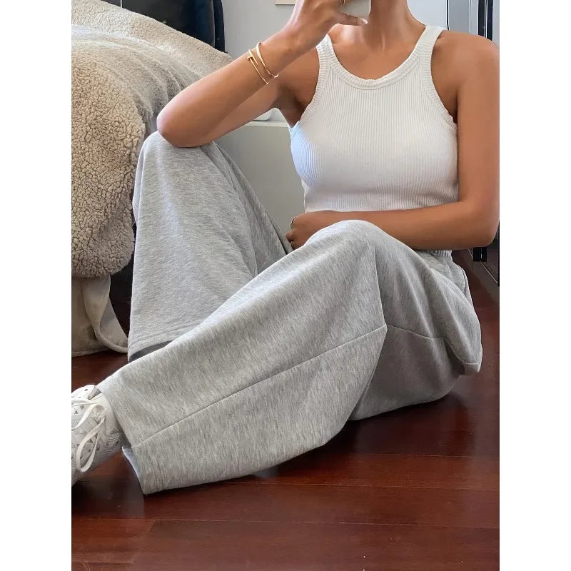 Ladies' New Street Dance Trendy Brand Sports Pants Autumn and Winter New Neutral Sports Casual Sports Pants