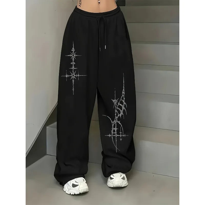 Ladies' New Street Dance Trendy Brand Sports Pants Autumn and Winter New Neutral Sports Casual Sports Pants