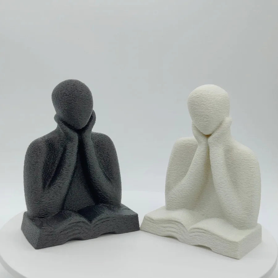 An Abstract Figure Ornament, A 3D-printed Thinking Figure Statue, A Desktop Decoration for Readers, and A Graduation Season Gift