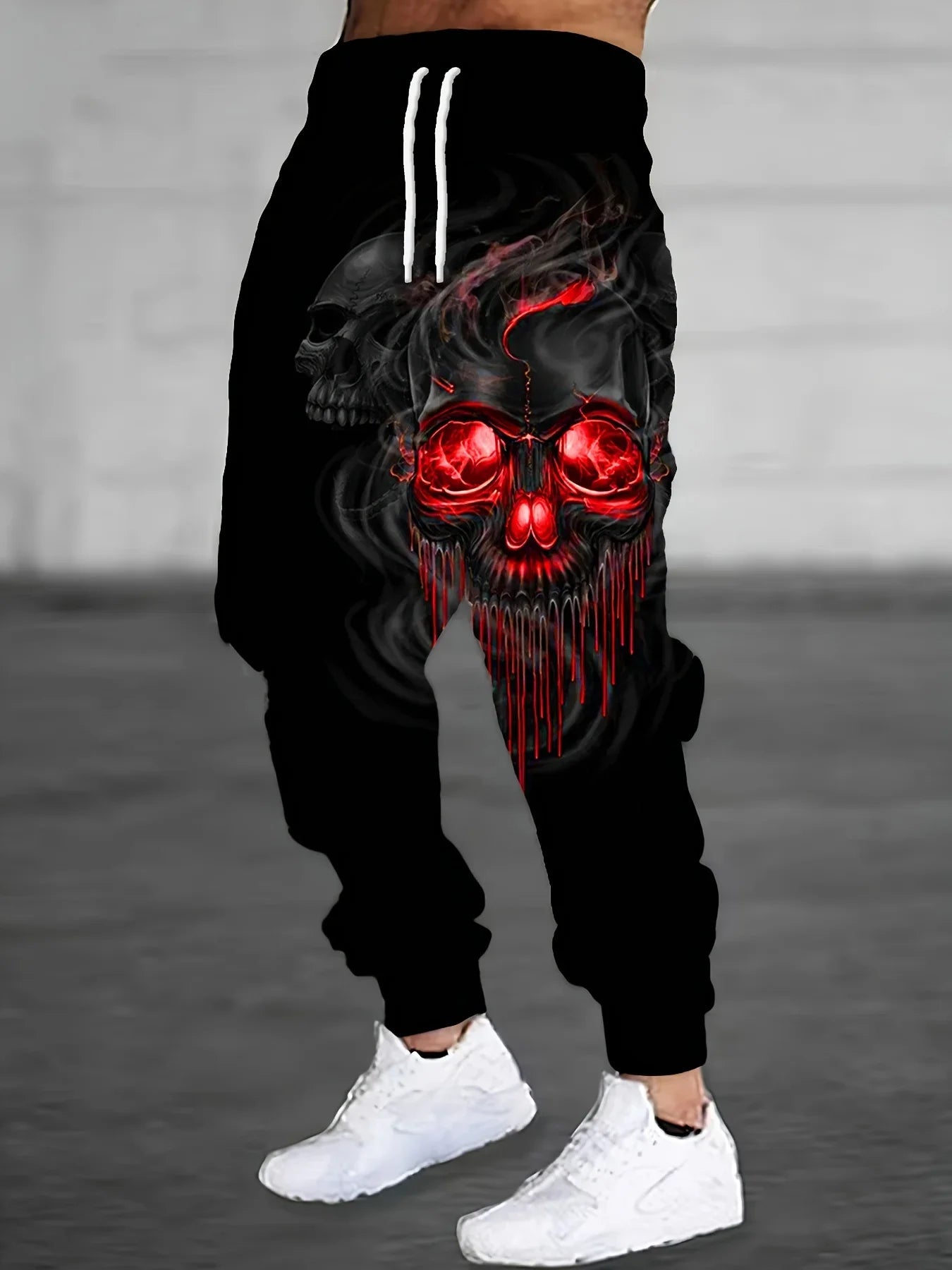 2025 Spring New Graffiti Drawstring Long Men's Sweatpants Joggers 3D Print Camo Trousers Mens Casual Pants