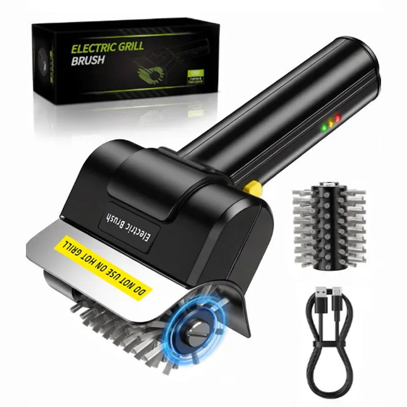 LED Light Electric Grill Brush