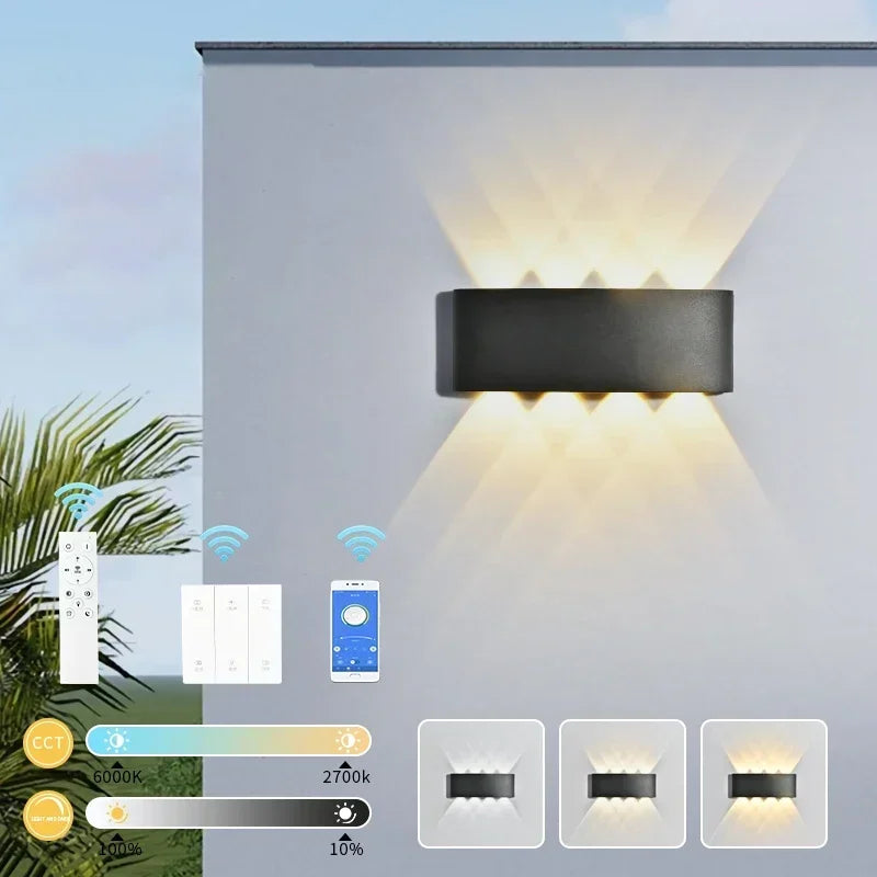 DAMIASMIL Modern IP65 Waterproof Wall Lamp Outdoor LED Wall Lights for Garden Sconce Living Room Background Spotlight Decor