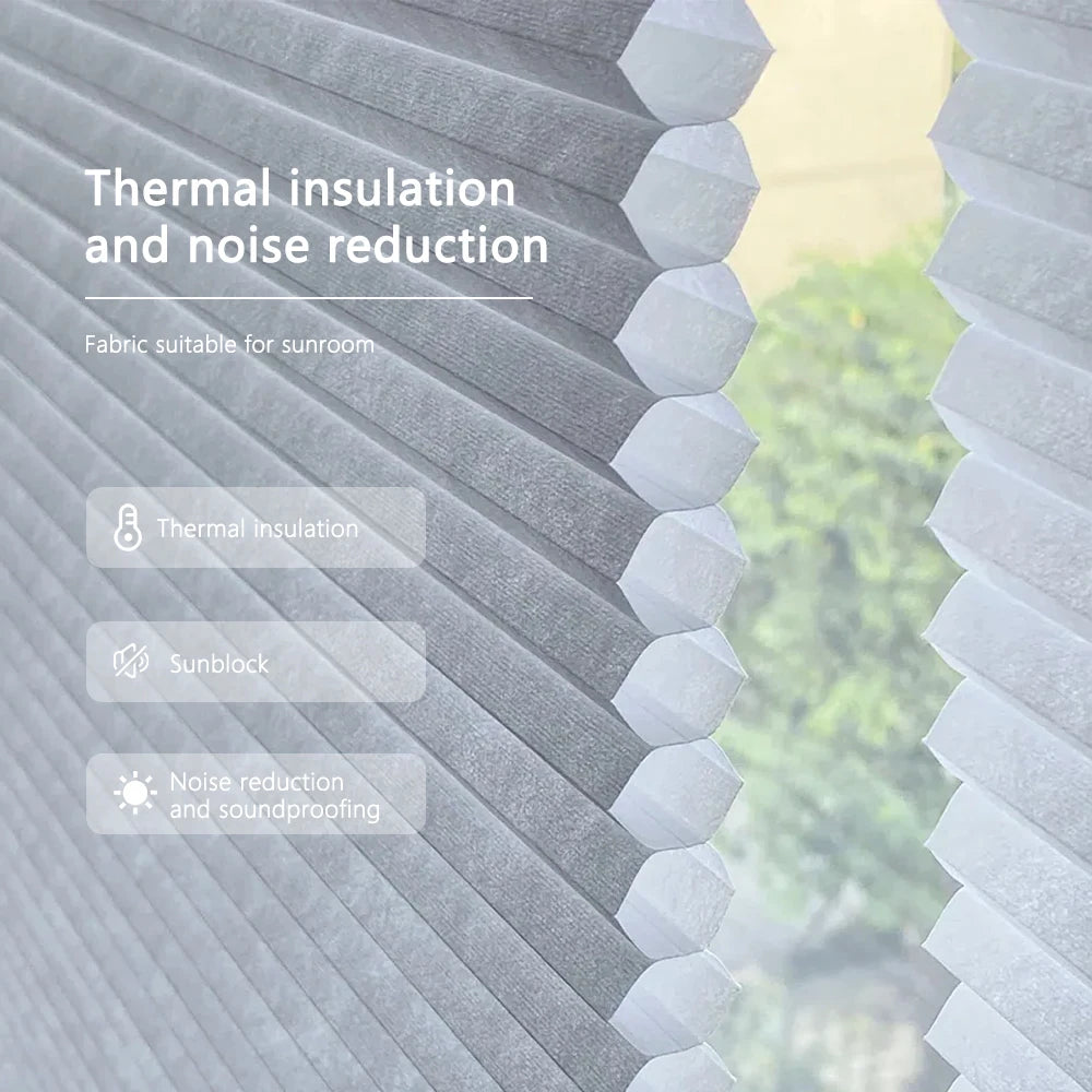 Motorized Skylight Roof Window Cellular Honeycomb Half Blackout Waterproof Blinds Curtain for Skylight  for Home Decoration