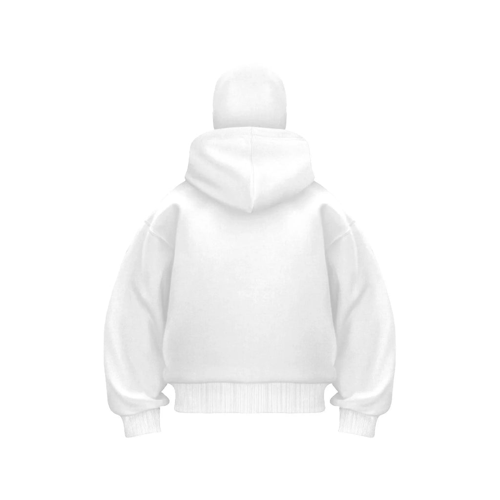 2024 New Men's Double Hat Mask Zipper Jacket Winter Windproof Hooded Sportswear Gothic Style Harajuku Loose Coat Outdoor Hiking
