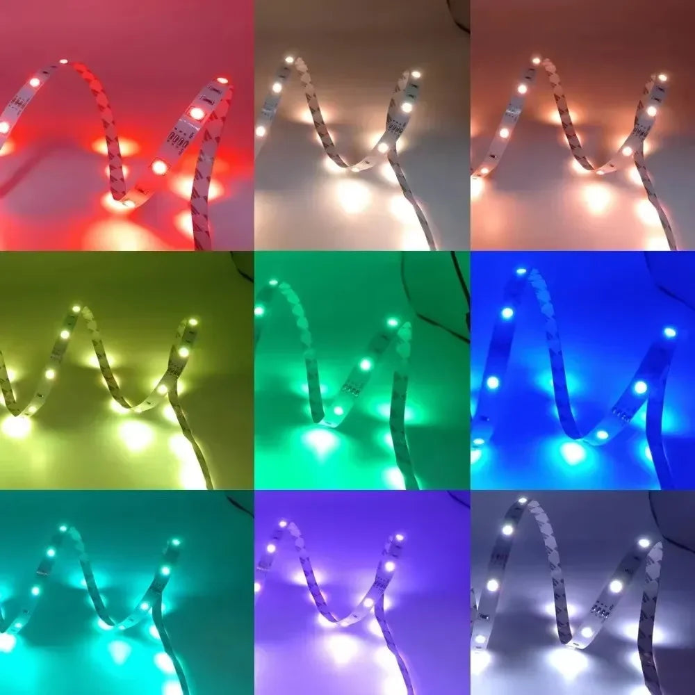 Rgb Usb Led Strips Light 5Volt 1-30M Festoon Led Light Bluetooth Remote Control Led Light Bedroom Room Ice Ribbon String Tape