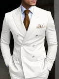 Mint Green Double Breasted Men's Suits Six-buttons 2 Piece Set Blazer Pant Custom Made Wedding Tuxedos Male Prom Party Suits