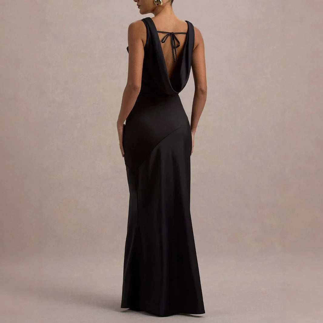 Summer Sling Maxi Dress Women 2025 Fashion Slim Sleeveless Backless Party Long Dresses Elegant Vestidos
