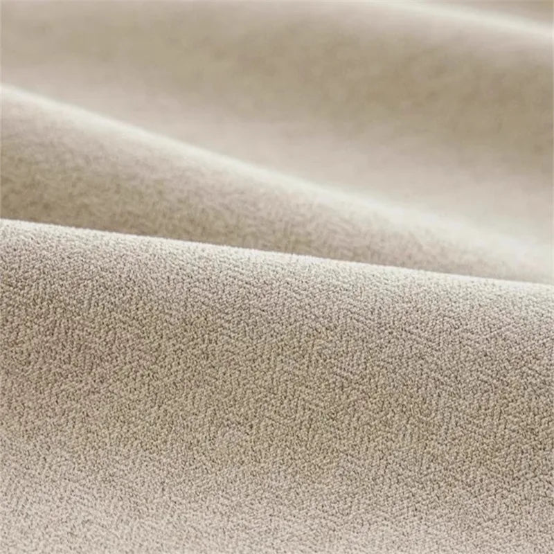 Korean Style Mousse Curtains for Living Room Bedroom Dining Room Cream Blackout Antique Style Curtains Cotton and Linen Curtains