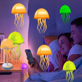 Jellyfish Lamp Can Move The Courtyard Floating Chandelier Colorful Color-changing Desk Lamp Charging Warm Light Night Light