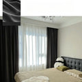 Gray Velvet Curtains Luxury Soft Chenille Blackout for Living Room Bedroom Thermal Insulation Woolen Fabric Elegant Home Decor