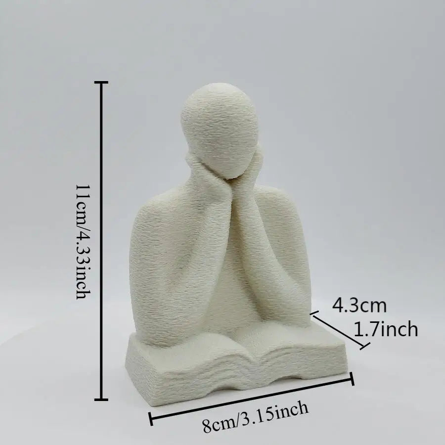 An Abstract Figure Ornament, A 3D-printed Thinking Figure Statue, A Desktop Decoration for Readers, and A Graduation Season Gift
