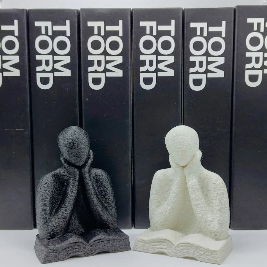 An Abstract Figure Ornament, A 3D-printed Thinking Figure Statue, A Desktop Decoration for Readers, and A Graduation Season Gift