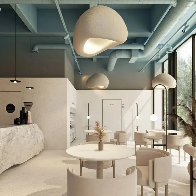 Designer Wabi-sabi Style Chandelier Cream Style Clothing Store Model Room  Restaurant Hotel Loft Villa Shop Lamp