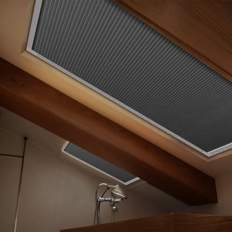 Motorized Skylight Roof Window Cellular Honeycomb Half Blackout Waterproof Blinds Curtain for Skylight  for Home Decoration