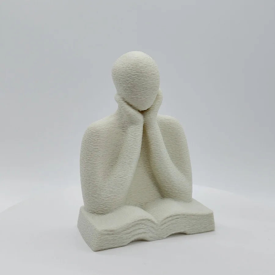 An Abstract Figure Ornament, A 3D-printed Thinking Figure Statue, A Desktop Decoration for Readers, and A Graduation Season Gift