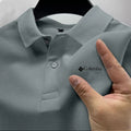 2026 Summer Must-Have Comfortable Men's Golf Shirt, Solid Color, Stylish Casual Button-Down Business Style Men's Polo Shirt