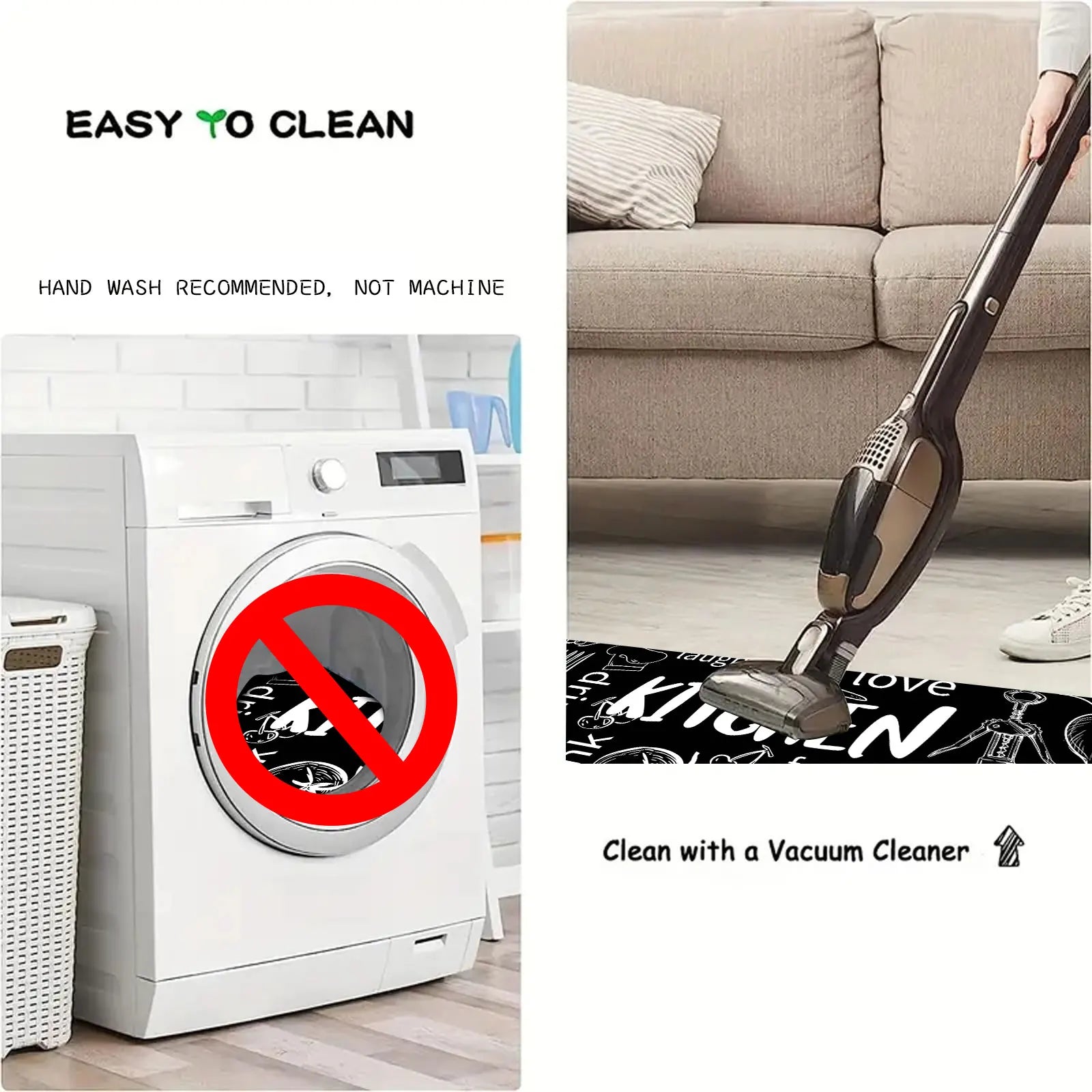 1pc long strip thickened kitchen floor mat flannel non-slip bathroom absorbent mat home door dirt-resistant foot mat