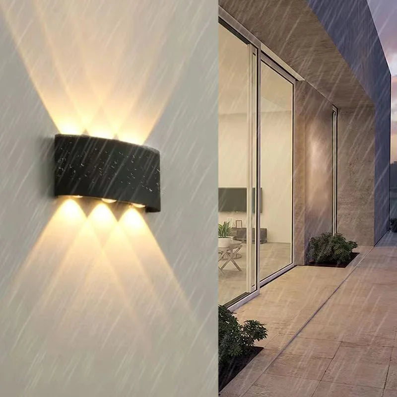 DAMIASMIL Modern IP65 Waterproof Wall Lamp Outdoor LED Wall Lights for Garden Sconce Living Room Background Spotlight Decor
