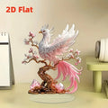 1 piece of art decoration crystal phoenix statue suitable for desktop decoration, office decoration, and various holiday gifts