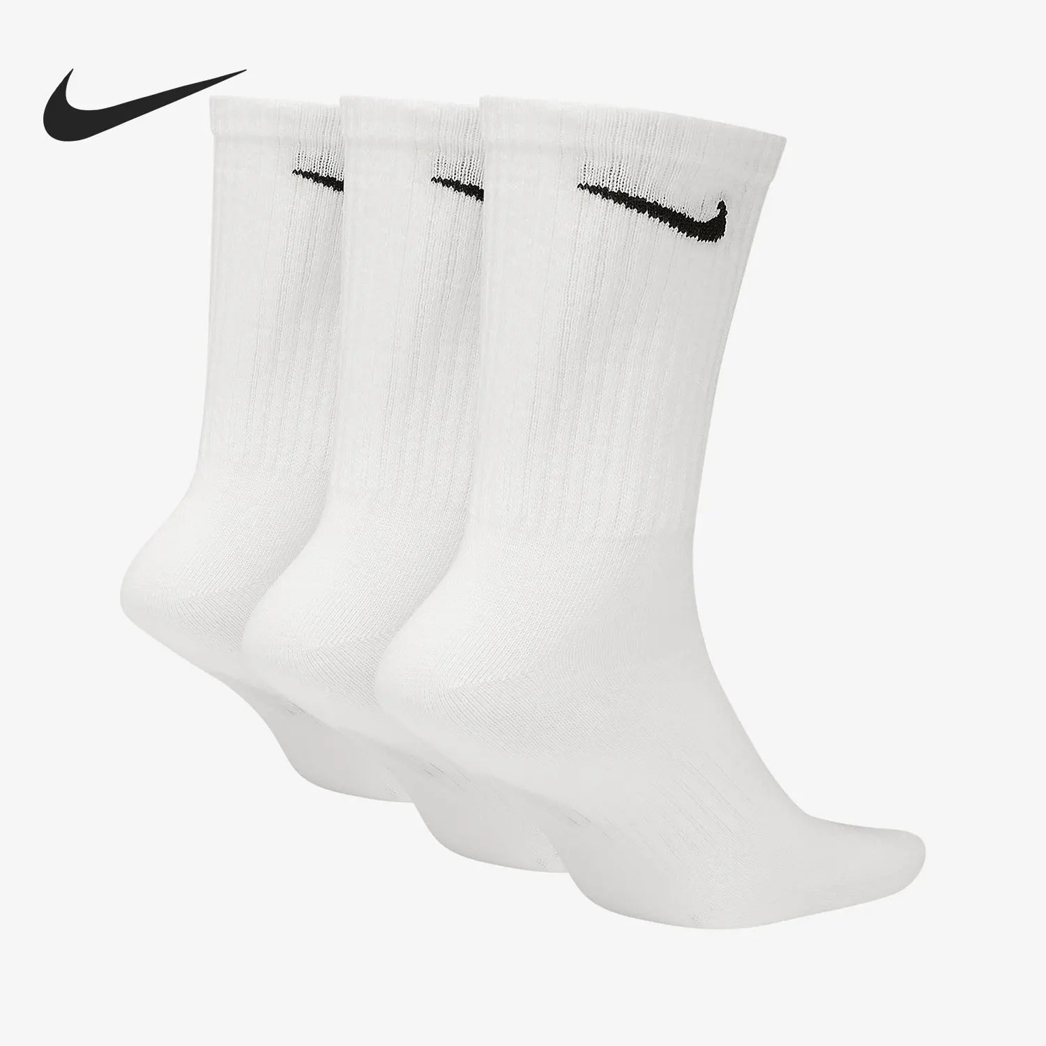 Nike/Nike Genuine Men's and Women's Couple Breathable Sports Training Mid-Calf Socks Three Pairs Sx7676-100