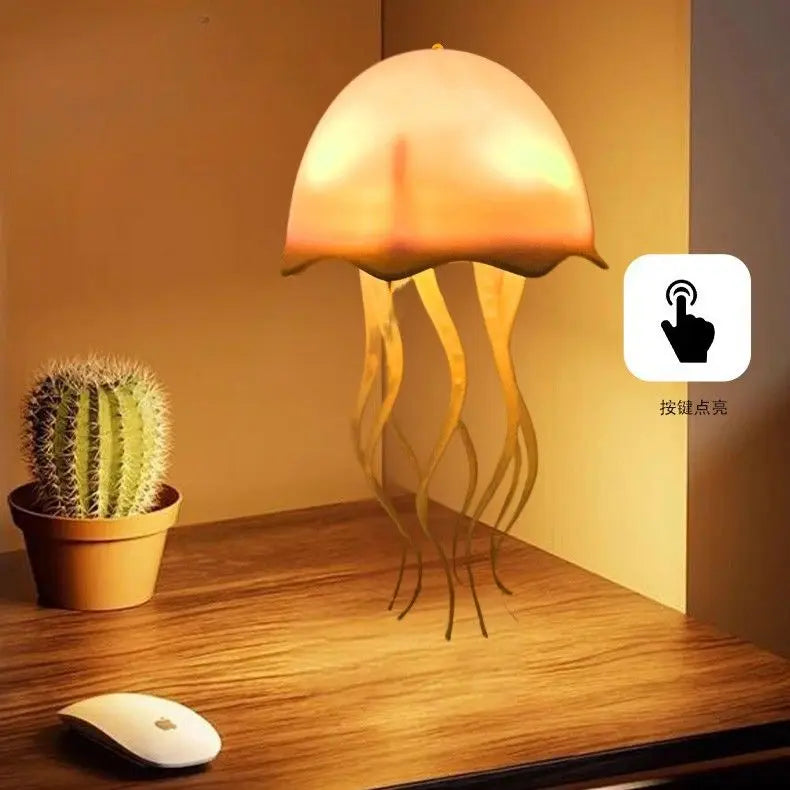 Jellyfish Lamp Can Move The Courtyard Floating Chandelier Colorful Color-changing Desk Lamp Charging Warm Light Night Light