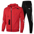 Men's Spring Autumn Tracksuit Set Long Sleeve Hoodie And Joggers 2-Piece Fitness Running Sportswear Casual Clothing